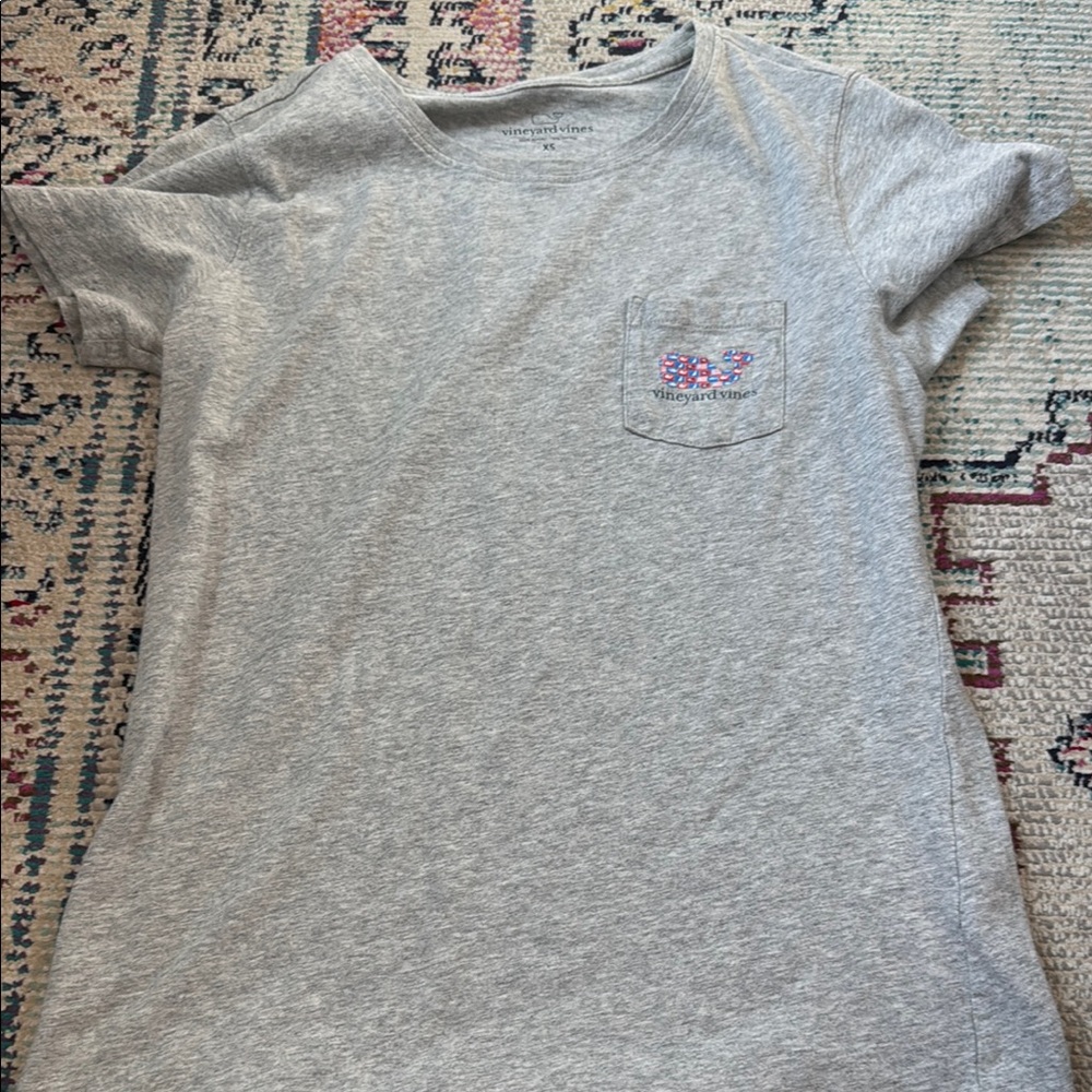 Vineyard Vines Gray Short Sleeve Tee